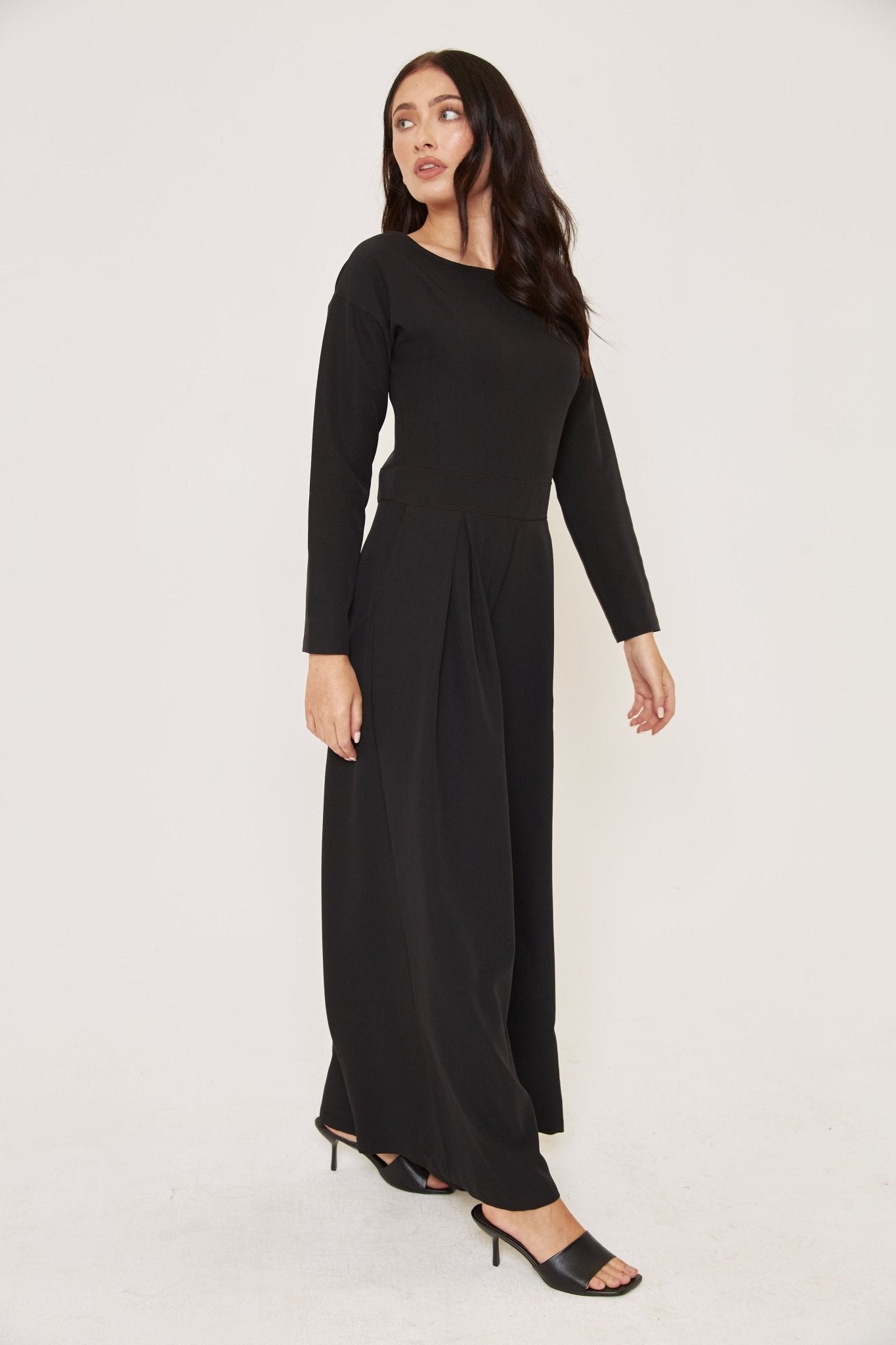 Effortless Evening Jumpsuit - Black - Sa - Sa Studio