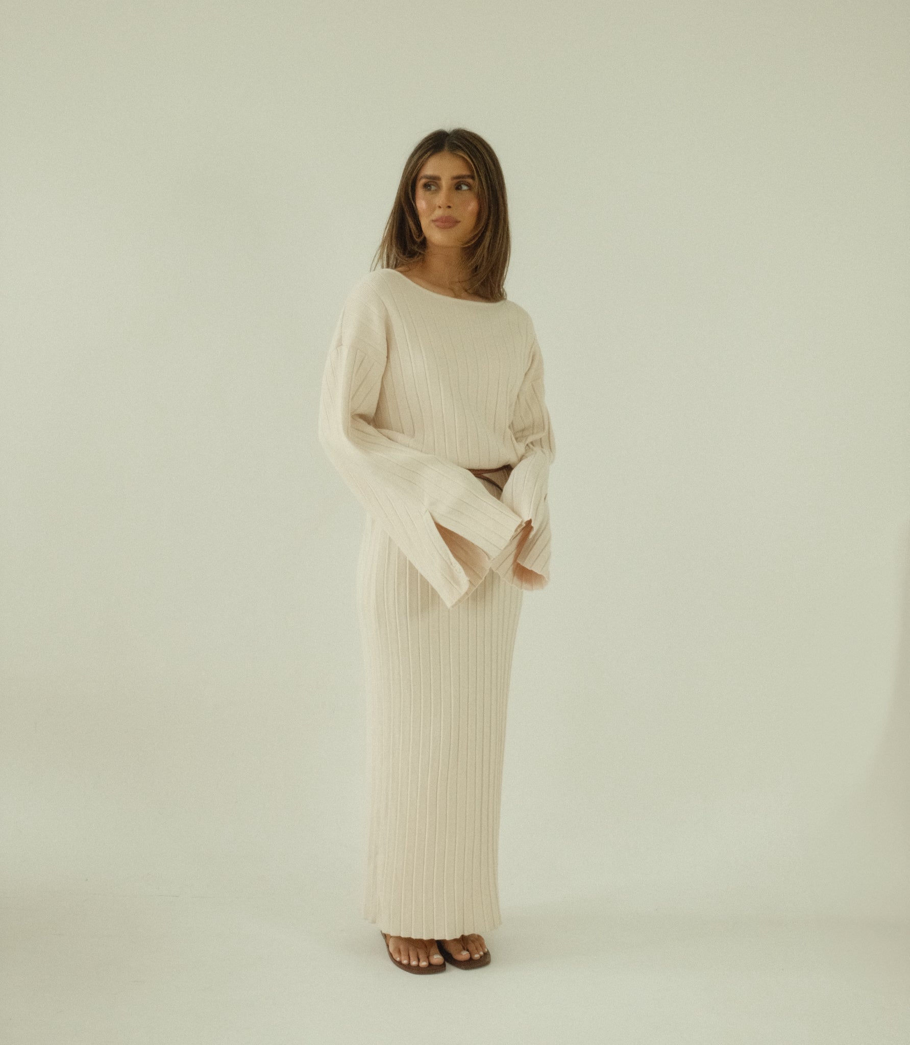 Endlessly Wearable Dress - Ecru - Sa - Sa Studio