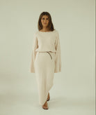 Endlessly Wearable Dress - Ecru - Sa - Sa Studio