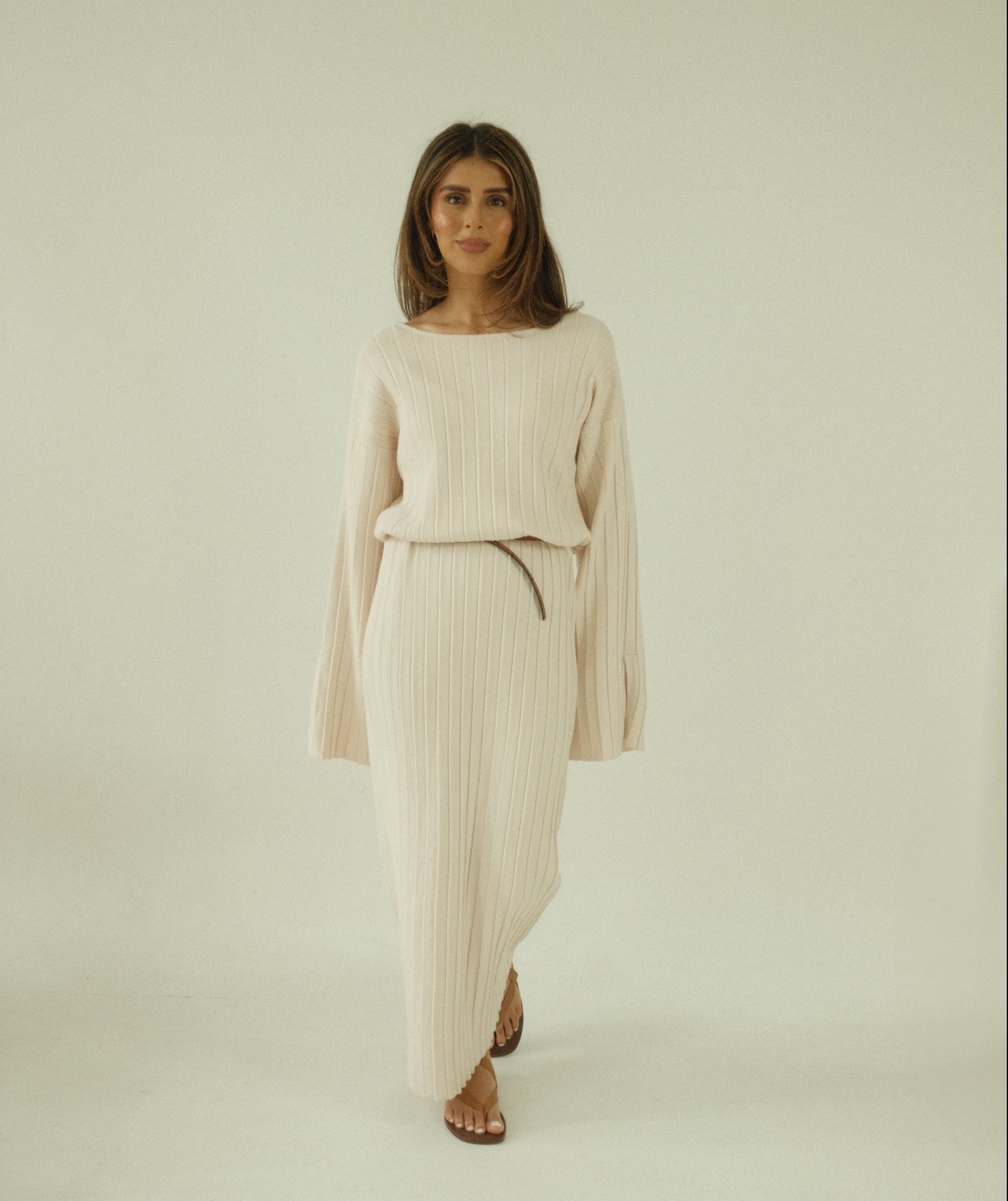 Endlessly Wearable Dress - Ecru - Sa - Sa Studio