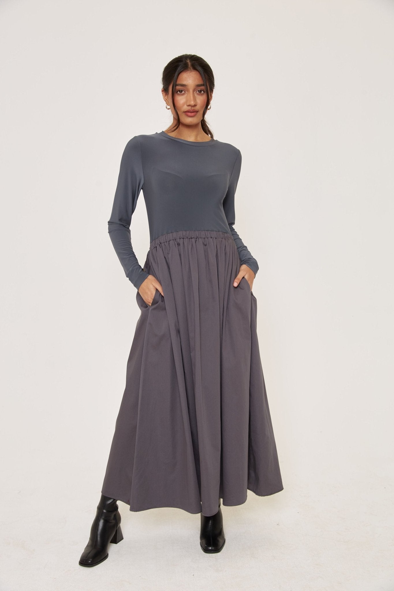 Every Occasion Dress - Grey - Sa - Sa Studio