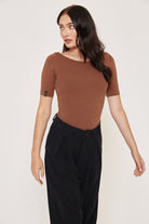 The Seamless Bodysuit - Bitter Chocolate - Sa - Sa Studio