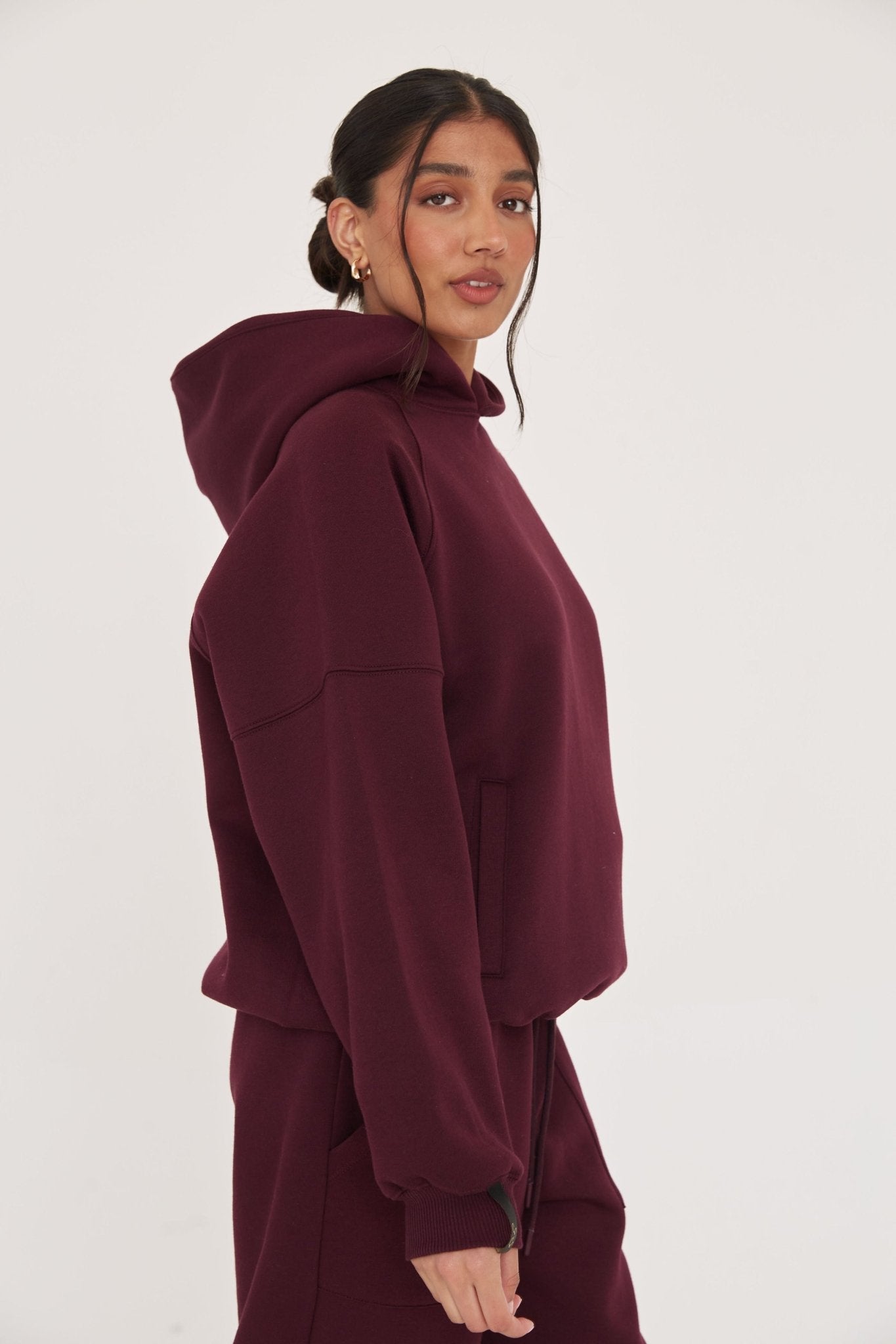 The Weekend Hoodie - Maroon - Sa - Sa Studio