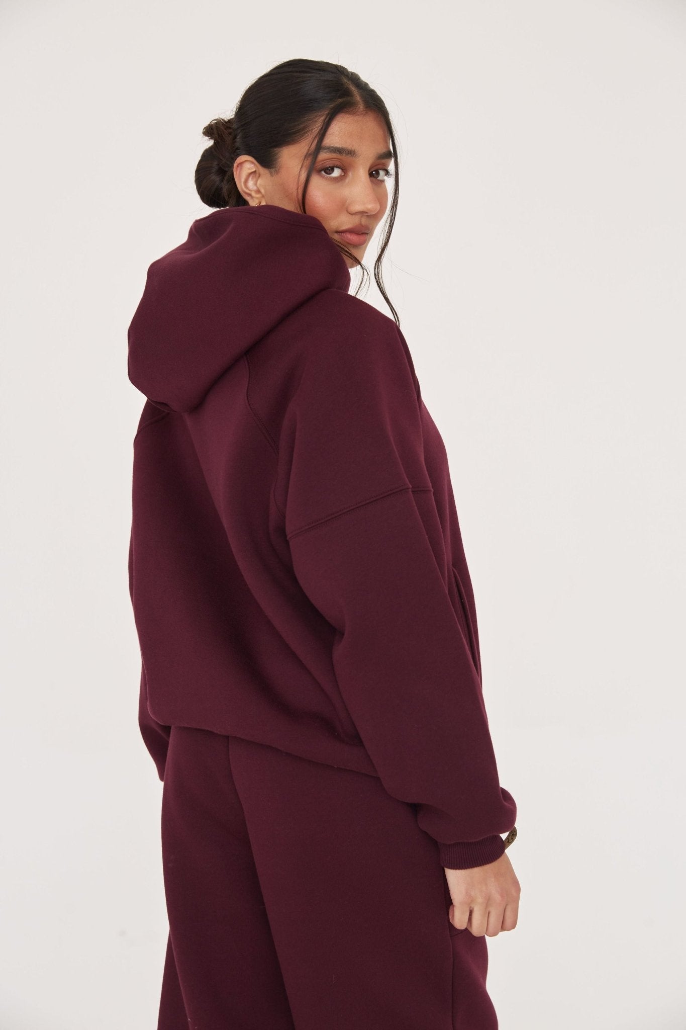 The Weekend Hoodie - Maroon - Sa - Sa Studio