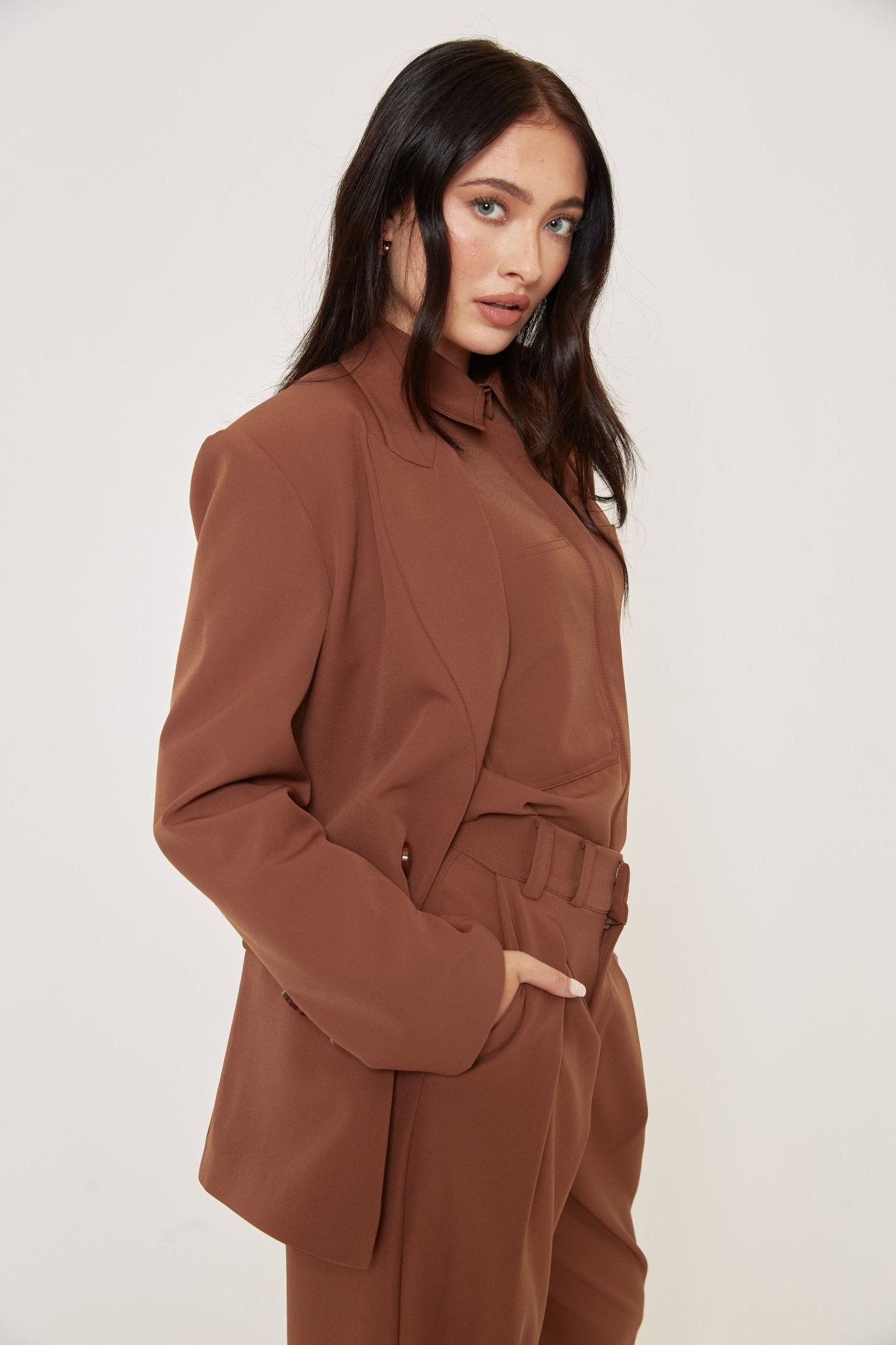 Your Classic Blazer - Brown - Sa - Sa Studio