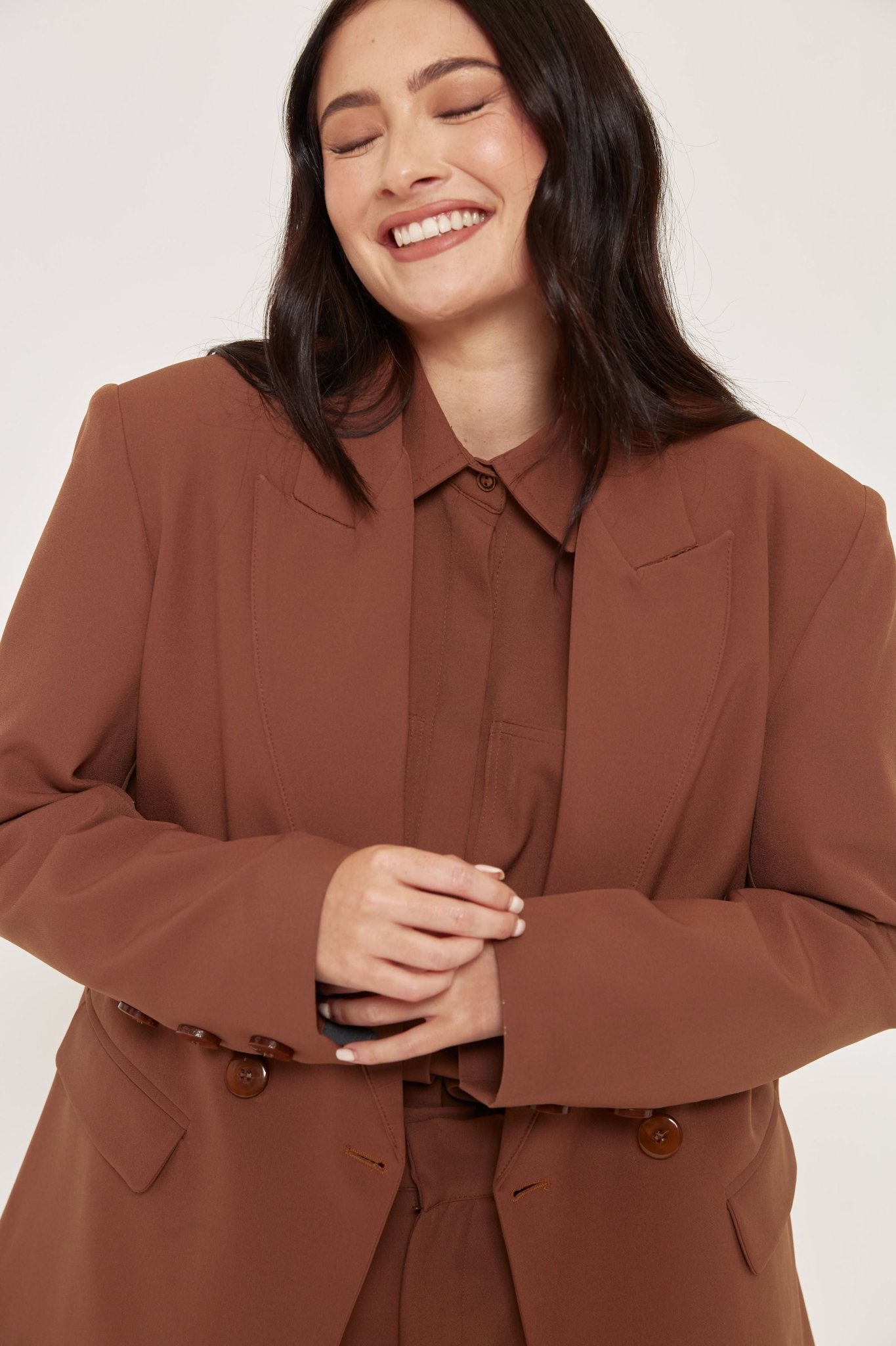 Your Classic Blazer - Brown - Sa - Sa Studio