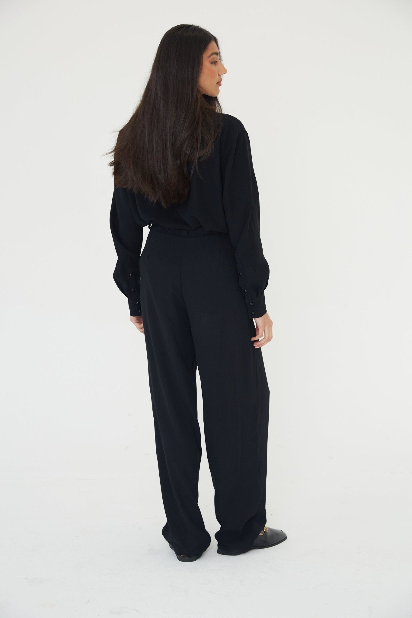 Black Tailored Trousers - Sa - Sa Studio