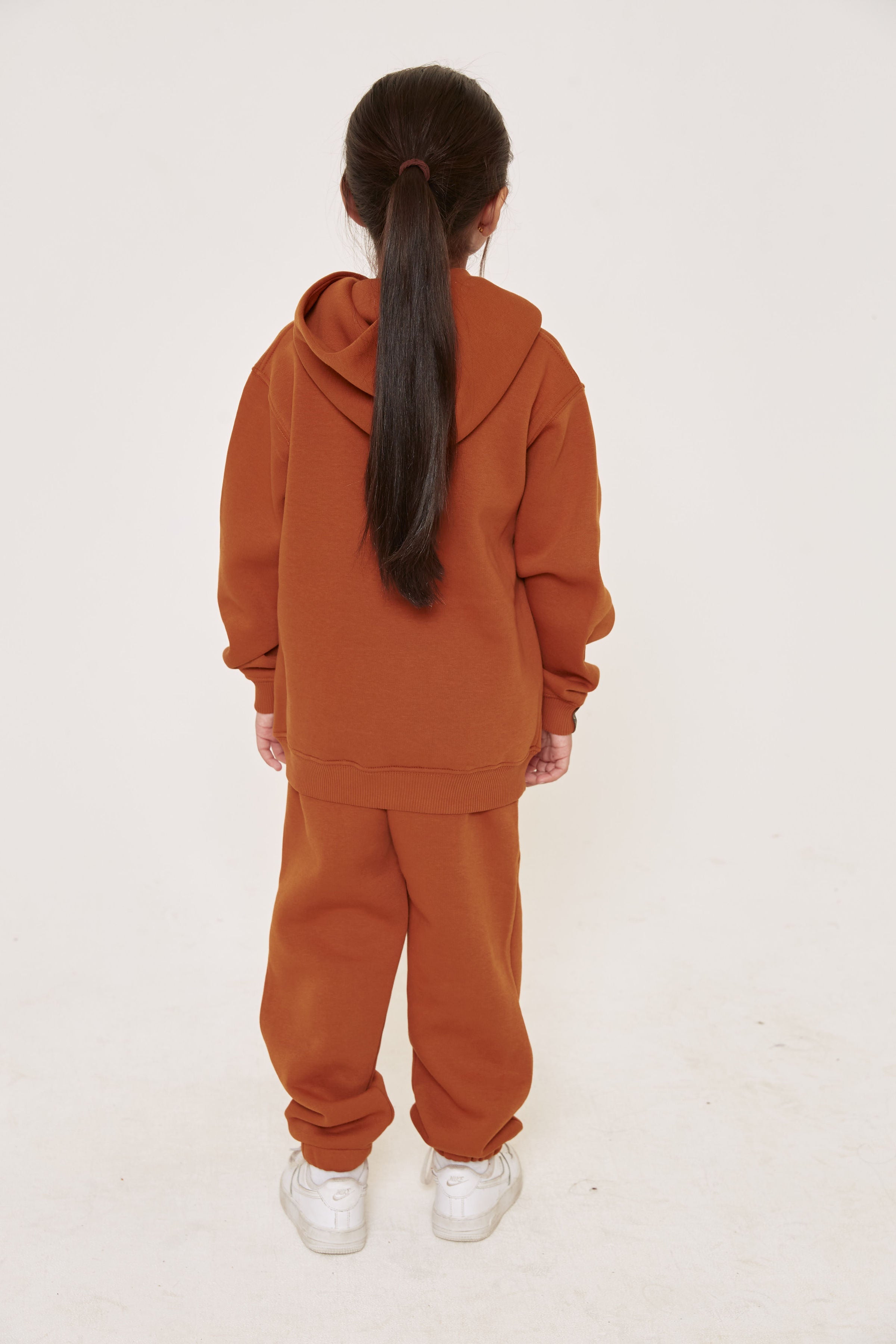 Kids Oversized Hoodie - Burnt Orange - Sa-Sa Studio