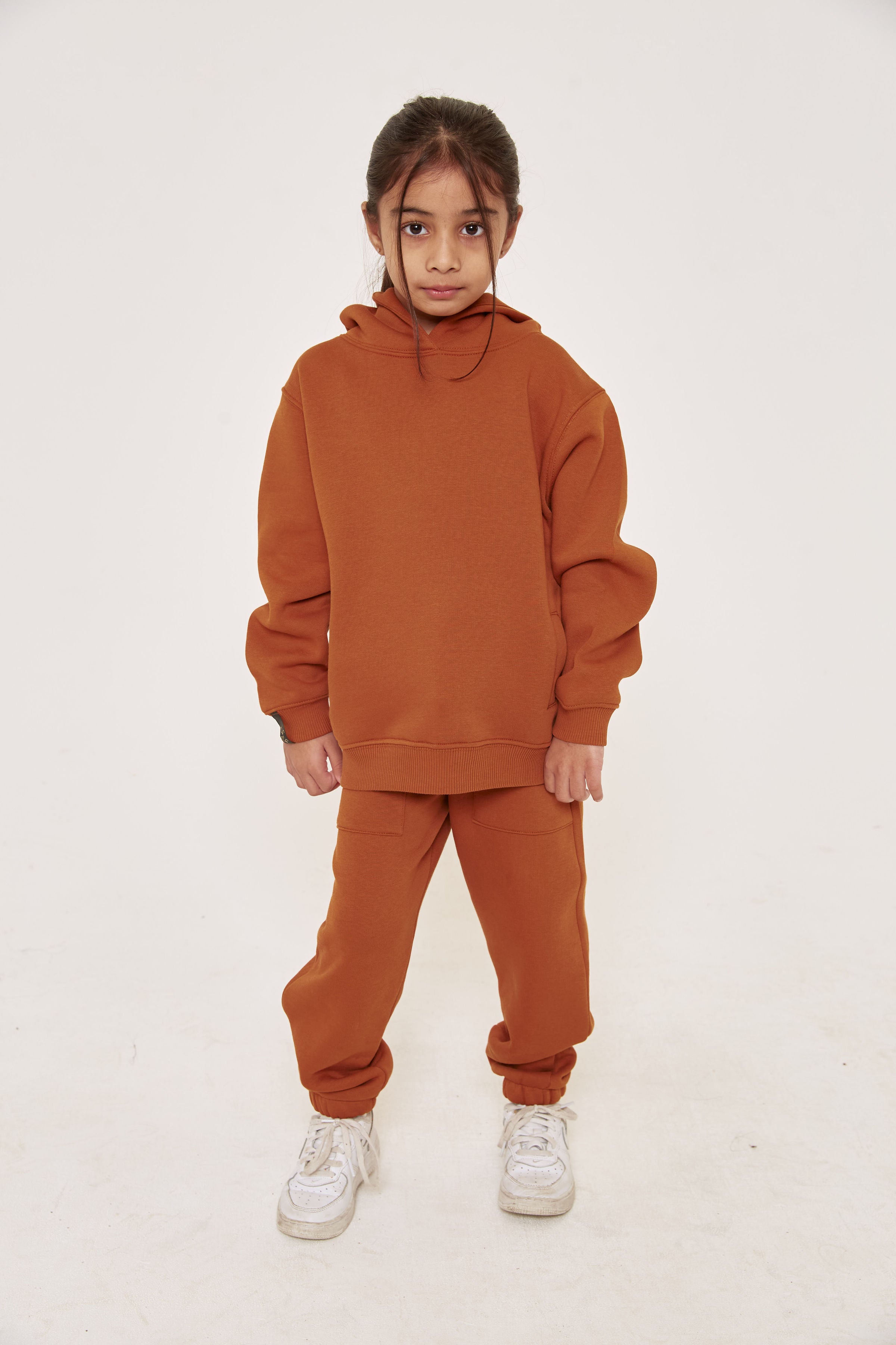 Kids Oversized Joggers - Burnt Orange - Sa-Sa Studio