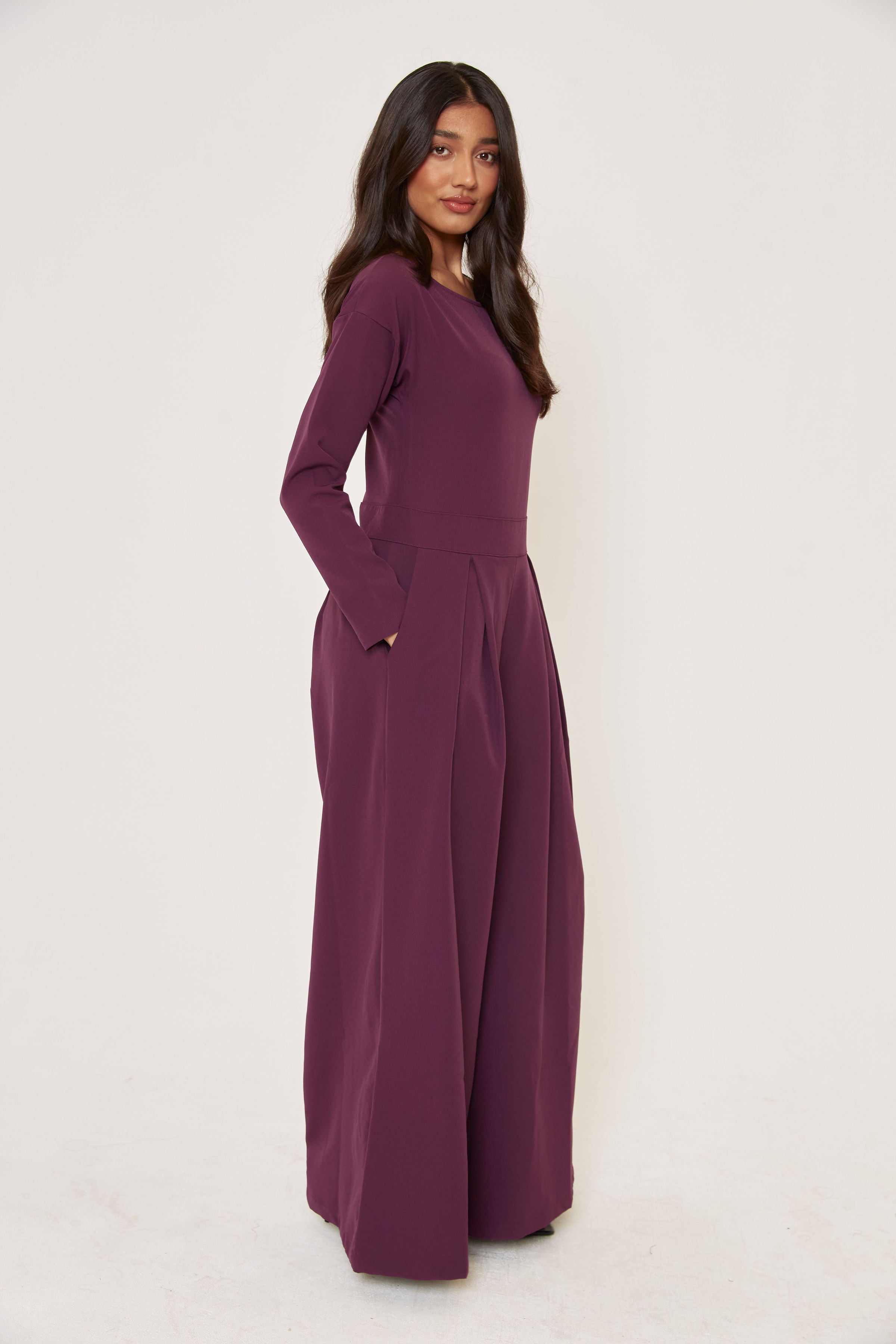 Evening jumpsuit outlet long sleeve