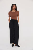 Effortless Trouser - Black - Sa-Sa Studio