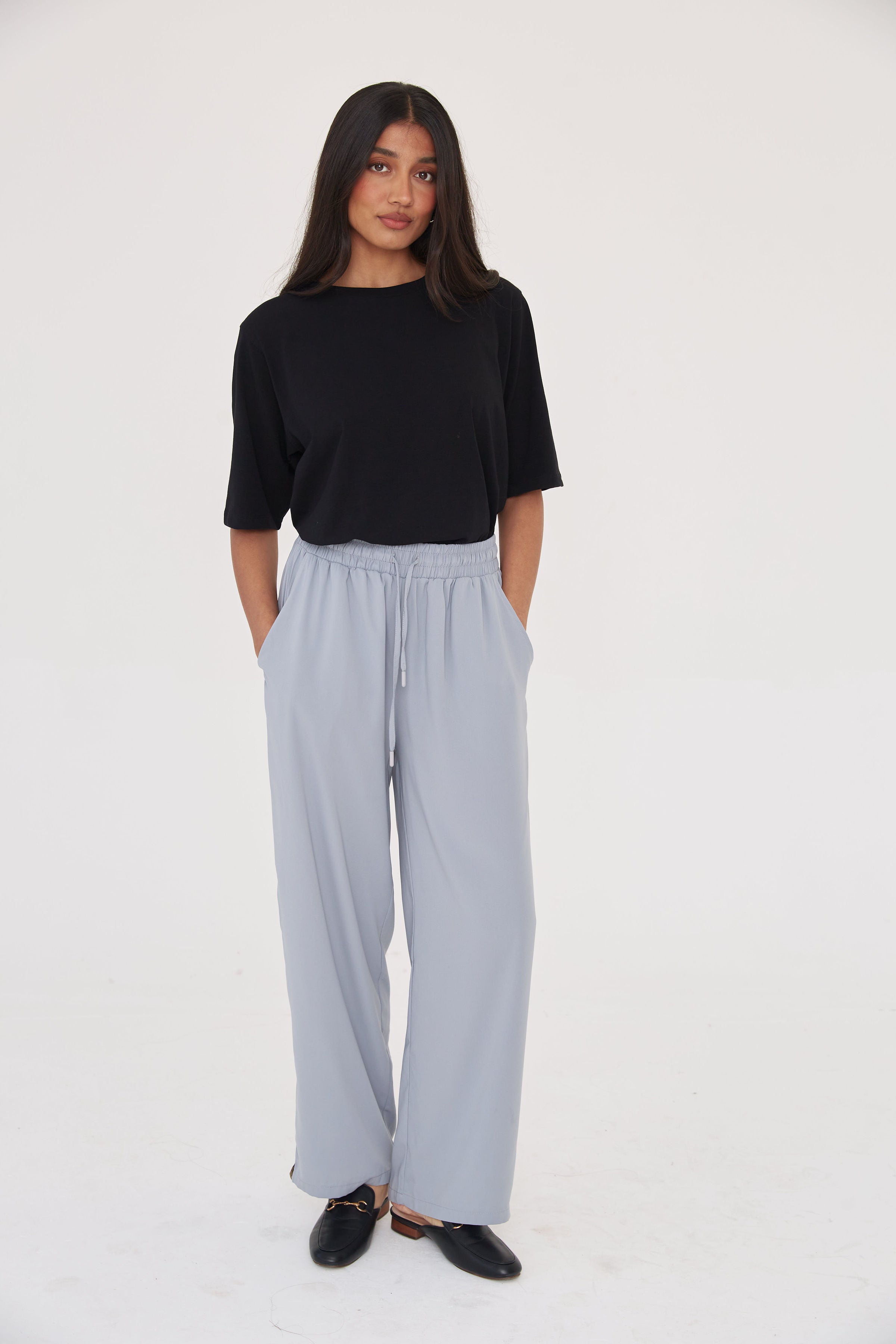 Effortless Trouser - Ice Grey - Sa-Sa Studio