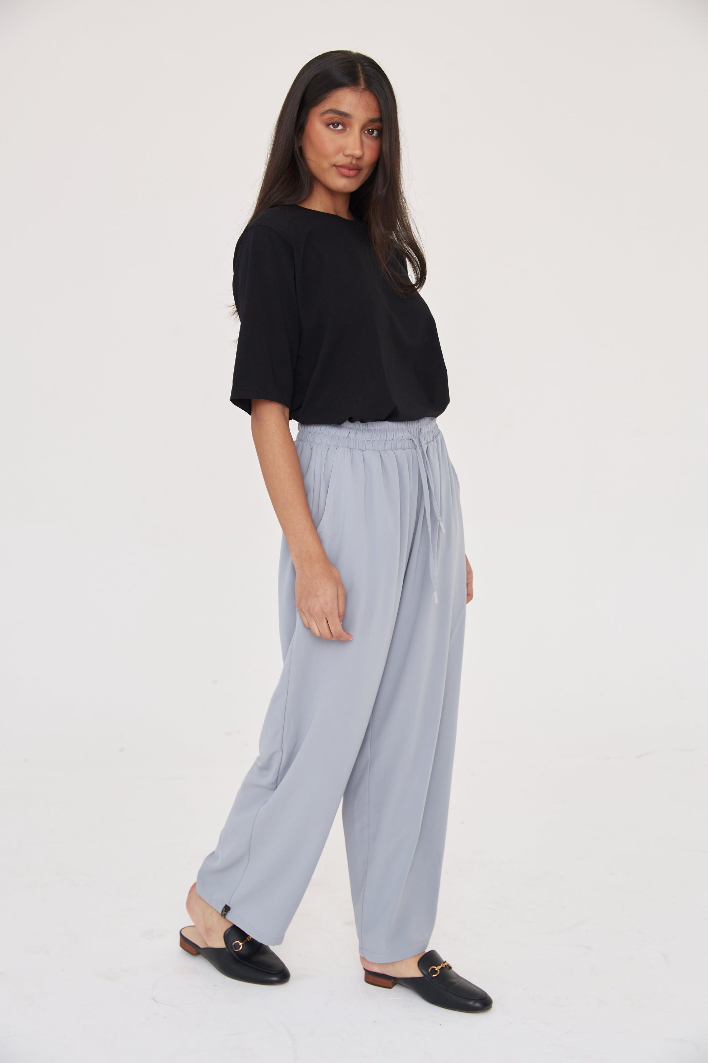 Effortless Trouser - Ice Grey - Sa-Sa Studio