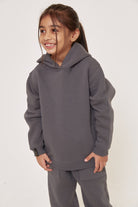 Kids Oversized Hoodie - Dark Grey - Sa-Sa Studio