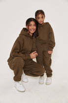 Kids Oversized Hoodie - Olive - Sa-Sa Studio