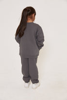 Kids Oversized Sweatshirt - Dark Grey - Sa-Sa Studio