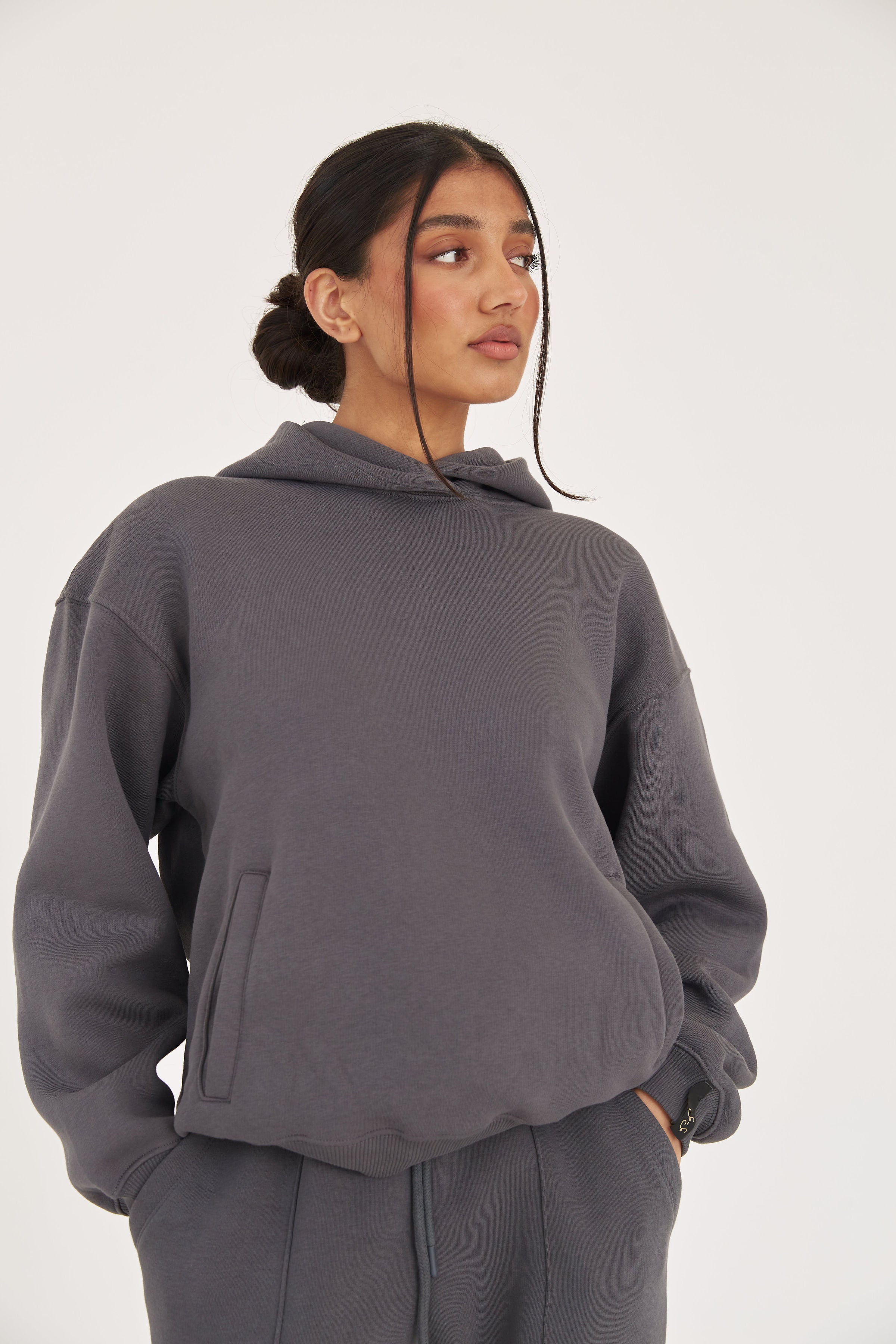 Oversized Hoodie Dark Grey Sa Sa Studio