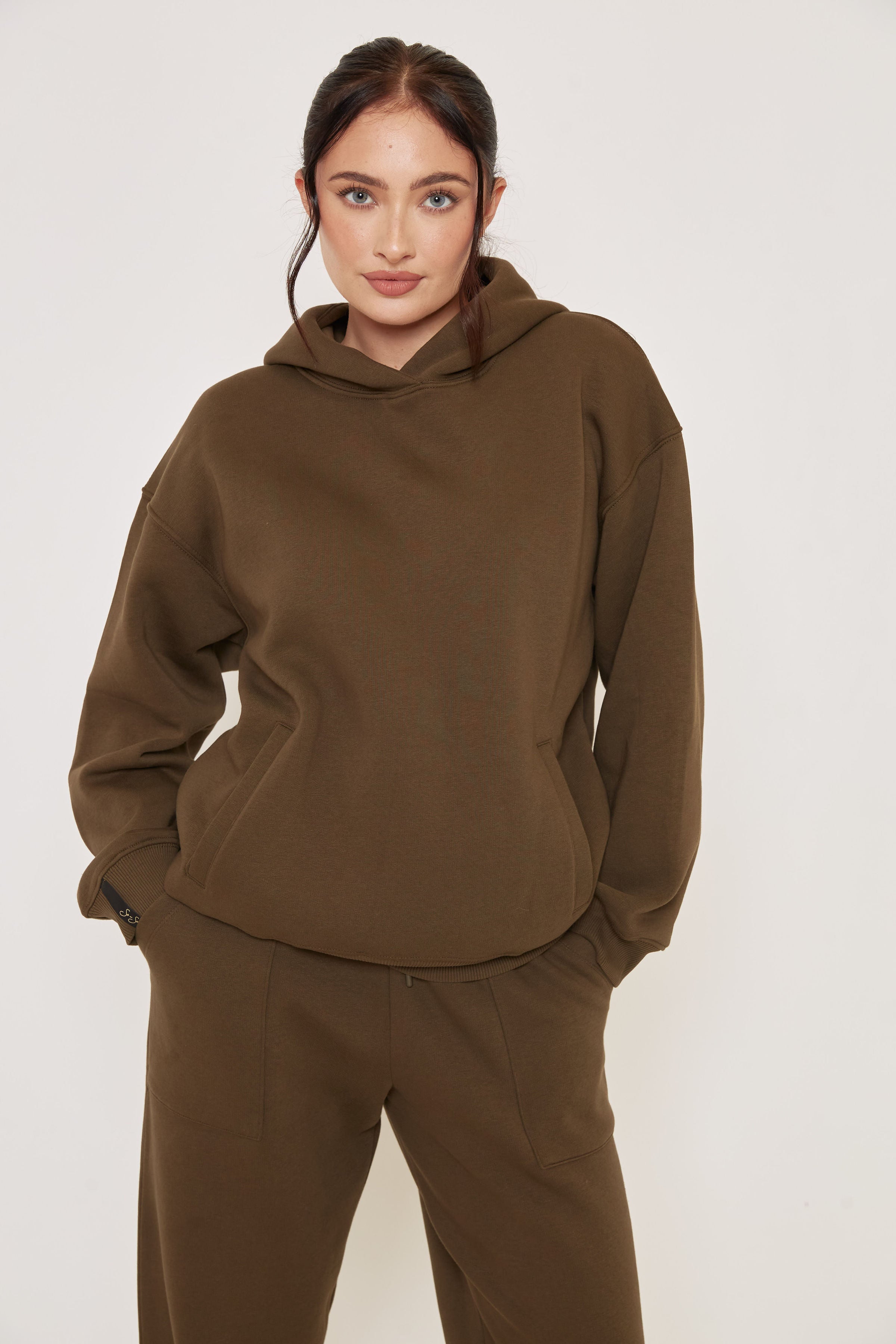 Oversized Hoodie - Olive - Sa-Sa Studio