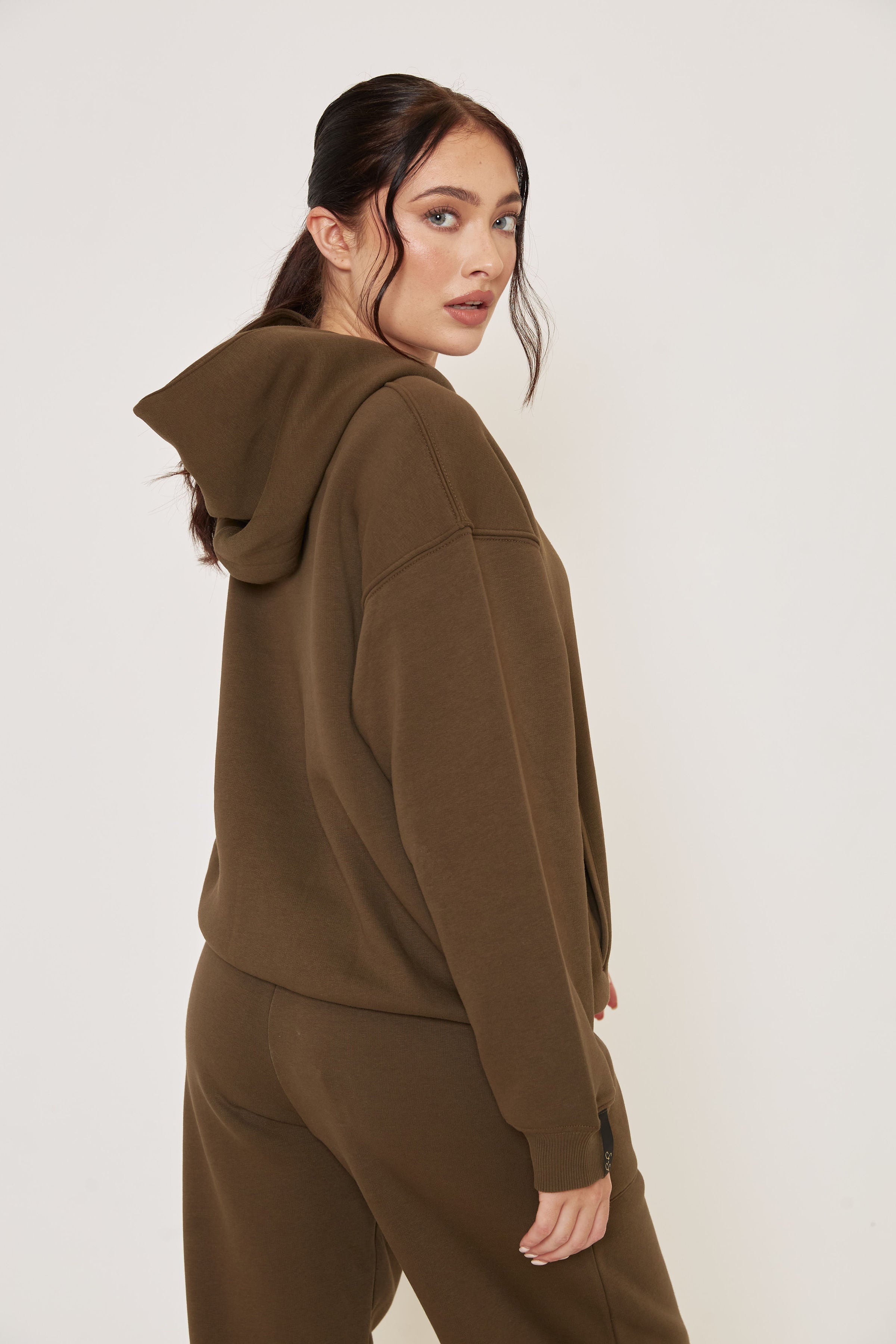 Oversized Hoodie - Olive - Sa-Sa Studio