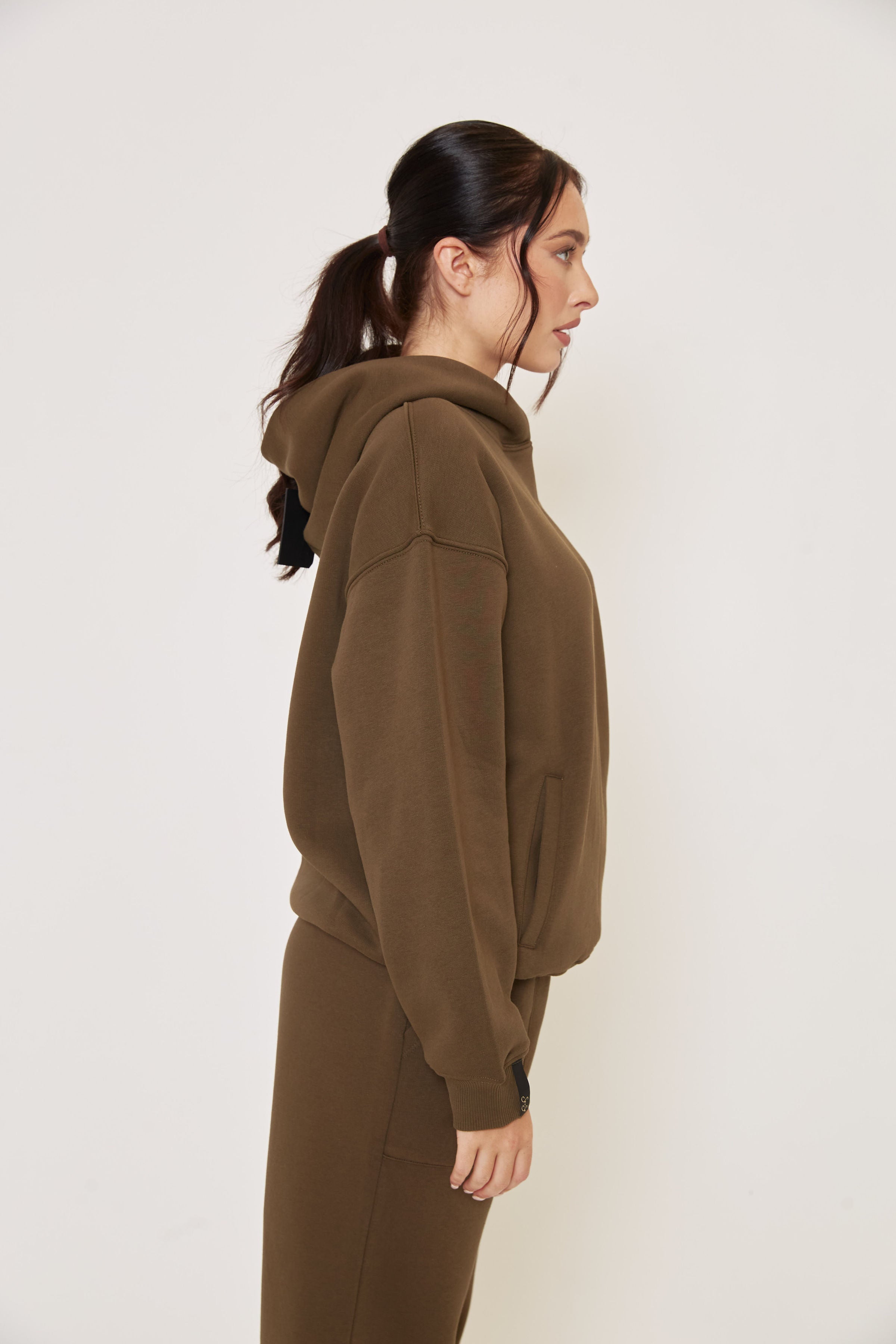 Oversized Hoodie - Olive - Sa-Sa Studio