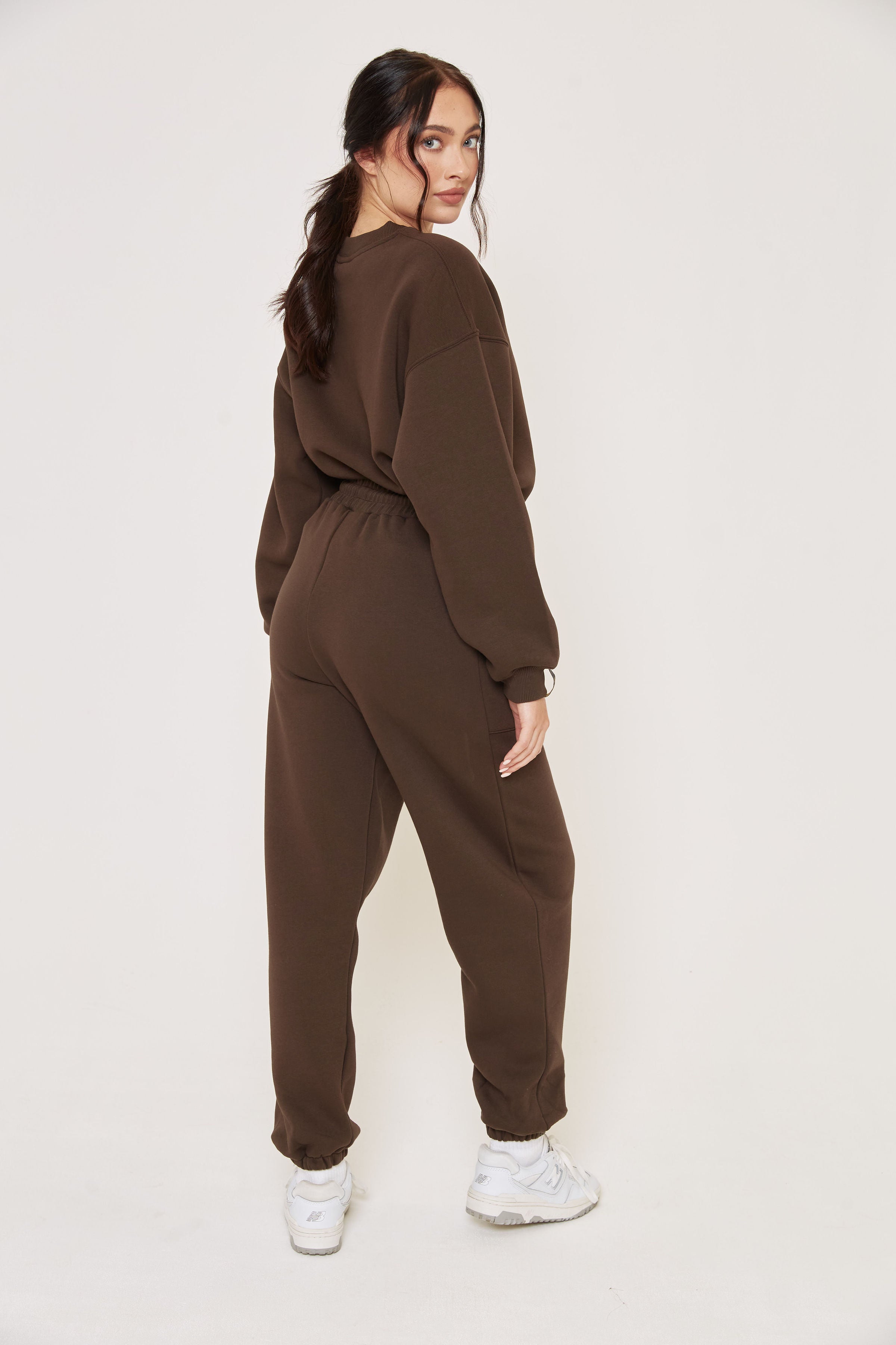 Oversized Joggers - Dark Brown - Sa-Sa Studio