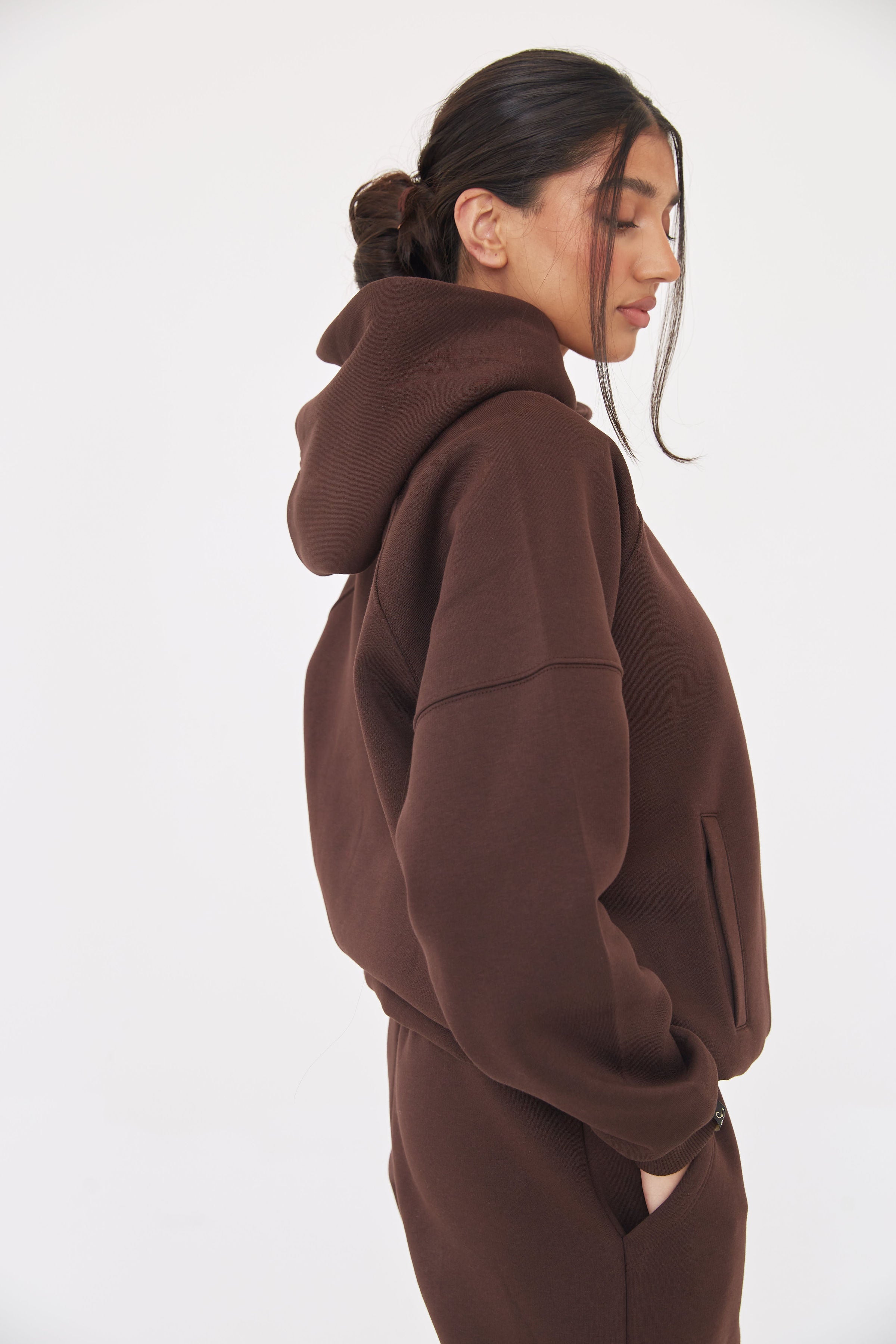 The Weekend Hoodie - Chocolate Brown - Sa-Sa Studio