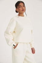 The Weekend Sweatshirt - Cream - Sa-Sa Studio